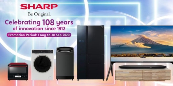 Sharp Celebrates 108 Anniversary by Giving Out Up To $17,000 OFF Sharp Products from now till 30 Sep