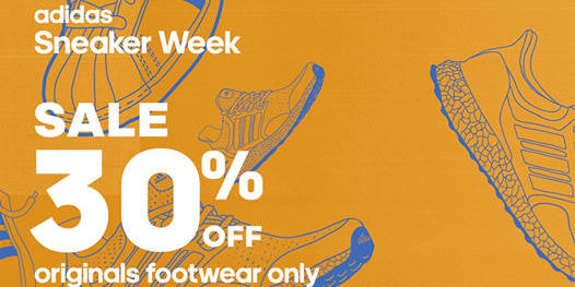 adidas Singapore Sneaker Week 30% OFF adidas Originals footwear Promotion 25 Sep – 4 Oct 2020