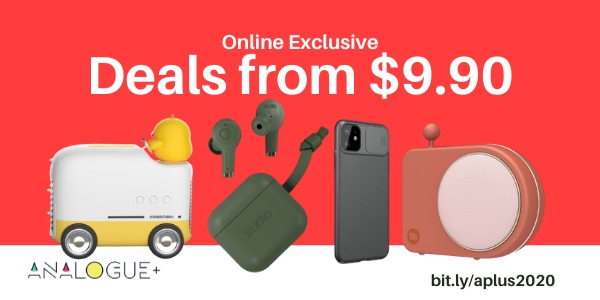 Analogue+ eGSS Deals Starting From $9.90 24 – 30 Sep 2020