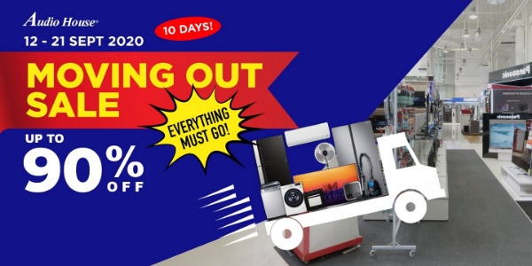 [Audio House 10-Day Moving Out Sale] Up to 90% OFF For Over 2,700 Electronics Items!