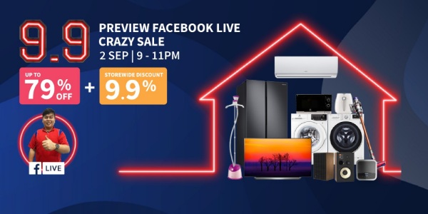 [Audio House 9.9 Facebook Live Preview Sale] Get Up to 79% OFF + Additional Storewide Discount 9.9%
