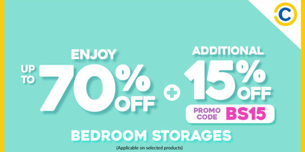 COURTS Singapore Up To 70% Off Bedroom Storage Promotion ends 28 Sep 2020
