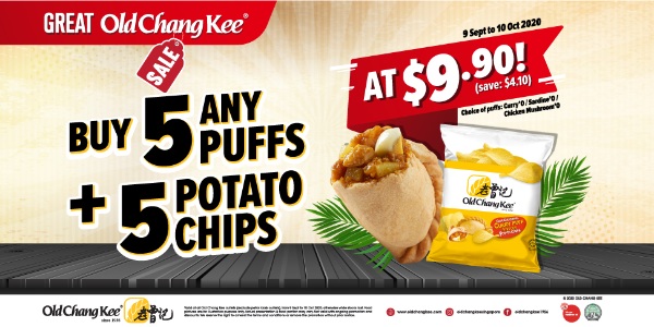 Old Chang Kee Singapore is having a Great Old Chang Kee Sales 9 Sep – 10 Oct 2020