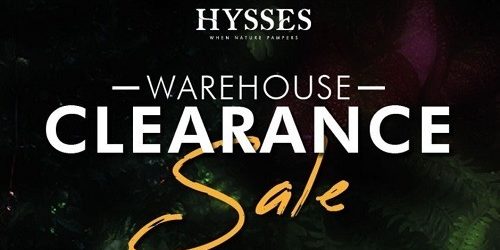 Hysses Singapore Warehouse Clearance Sale Up to 70% Off Promotion 6-8 Sep 2020