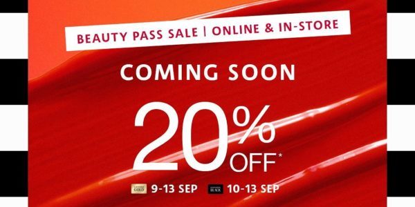 SEPHORA Singapore Beauty Pass Sale Up To 20% Off Promotion 9-13 Sep 2020