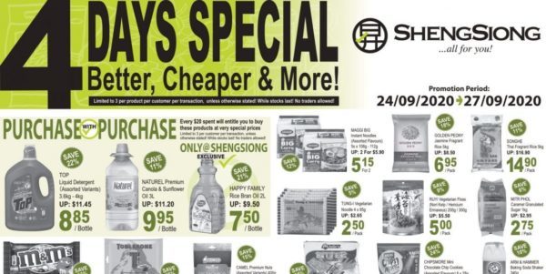 Sheng Siong Singapore 4 Days Special Promotion 24-27 Sep 2020