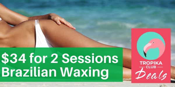 $34 for Brazilian Waxing By Queen Beauty (2 Session Package)