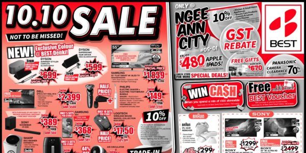 BEST Denki Singapore 10.10 SALE Not To Be Missed ends 18 Oct 2020