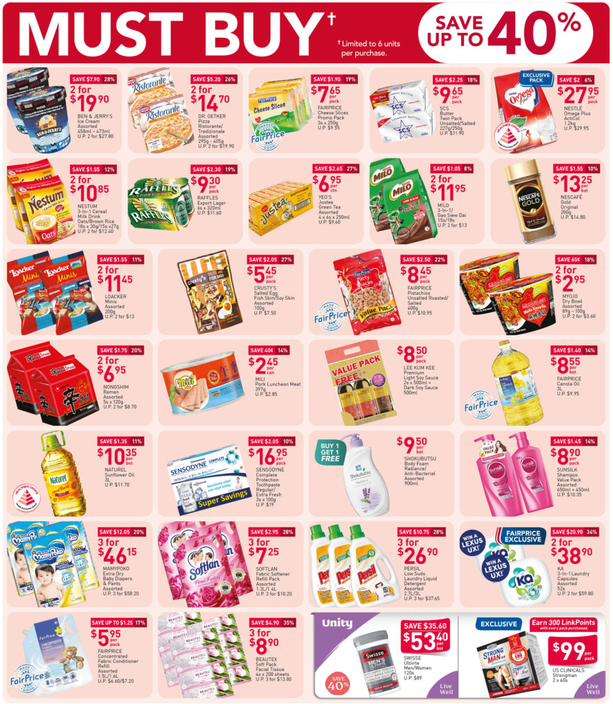NTUC FairPrice Singapore Your Weekly Saver Promotion 15-21 Oct 2020 | Why Not Deals