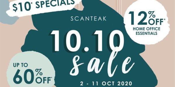 Scanteak Singapore 10.10 Sale Up To 60% Off Promotion 2-11 Oct 2020