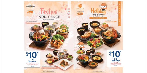Ichiban Boshi & Ichiban Sushi’s New Limited-Time Only 7-course Festive Sets, $10 Dining Voucher for