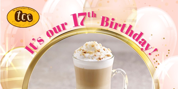 Enjoy $1.70 Latte and A Complimentary $17 Voucher for tcc- The Connoisseur Concerto’s 17th Birthday