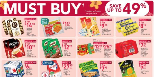 NTUC FairPrice Singapore Your Weekly Saver Promotion 31 Dec 2020 – 6 Jan 2021