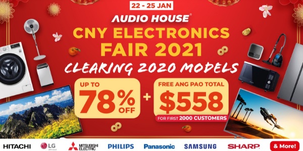 [CNY Electronics Fair 2021] Audio House Clears All 2020 Electronics Models at Up to 78% + Free $558