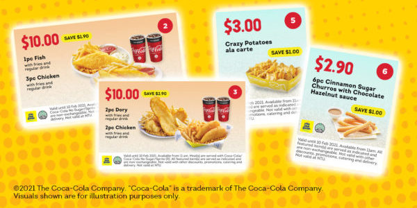 Long John Silver’s Singapore Dine In & Takeaway Coupons Promotion ends 10 Feb 2021
