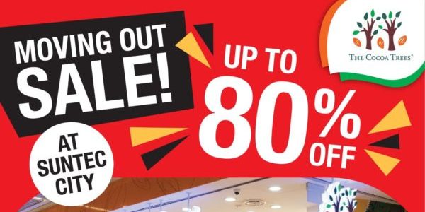 The Cocoa Trees Singapore Suntec City Moving Out Sale Up To 80% Off Promotion 1-20 Jan 2021