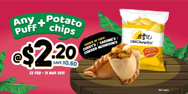 Any Puff + Curry Puff Flavor Potato Chips @ $2.20