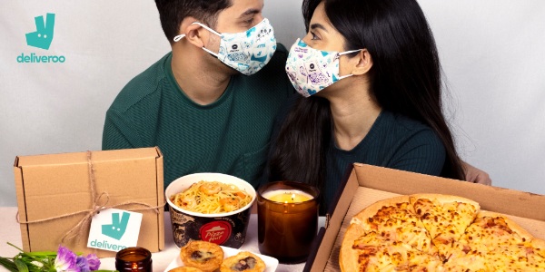 Steal A Pizza My Heart With Limited-Edition Deliveroo and Pizza Hut Valentine’s Day Couple Face Mask