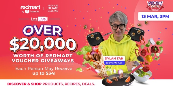 [Giveaway] $20,000 RedMart Vouchers to be given away during this Sat’s RedMart live!
