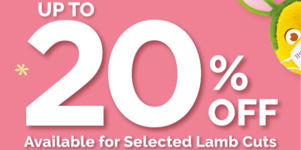 Up to 20% off selected lamb cuts at Cold Storage!