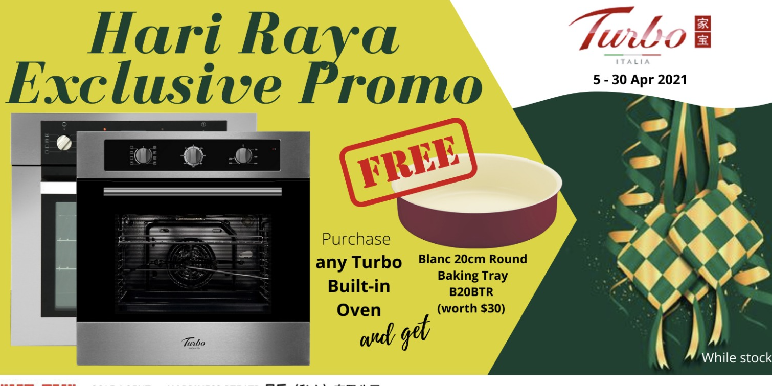 [Hari Raya Exclusive Promo] Free Blanc Baking Tray with Any Turbo Built-in Oven From Now to 30 Apr!