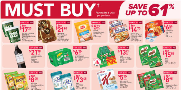 NTUC FairPrice Singapore Your Weekly Saver Promotions 1-7 Apr 2021