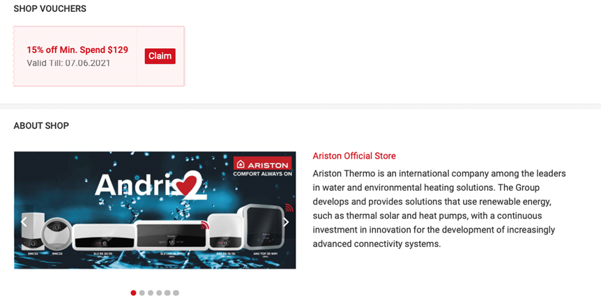 [Ariston Thermo Promotion] Get 15% OFF Any Ariston water heater from now to 7 June 2021