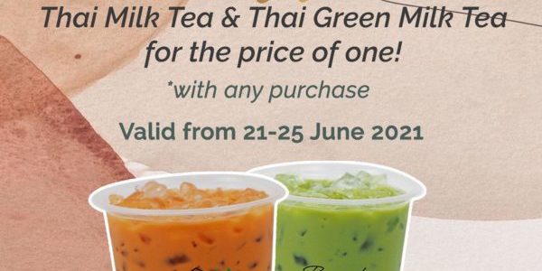Tuk Tuk Cha Singapore Reopening 1-for-1 Promotion 21-25 Jun 2021