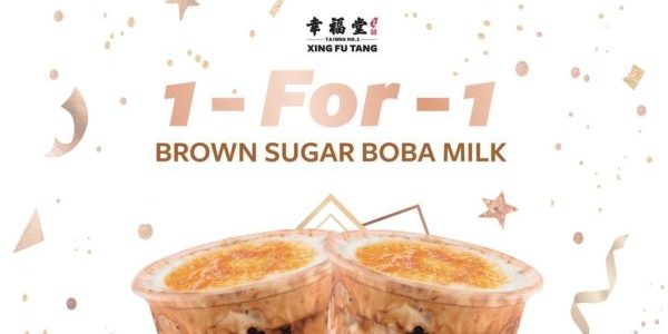 Xing Fu Tang Singapore 1-for-1 Brown Sugar Boba Milk 2nd Anniversary Promotion 7-13 Jun 2021