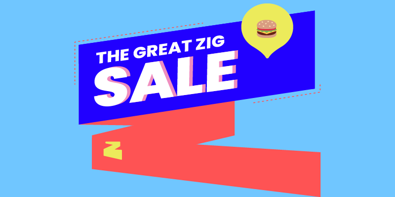 The Great Zig Sale – up to 50% off Takeaways from Cat & The Fiddle, Teafolia and More!