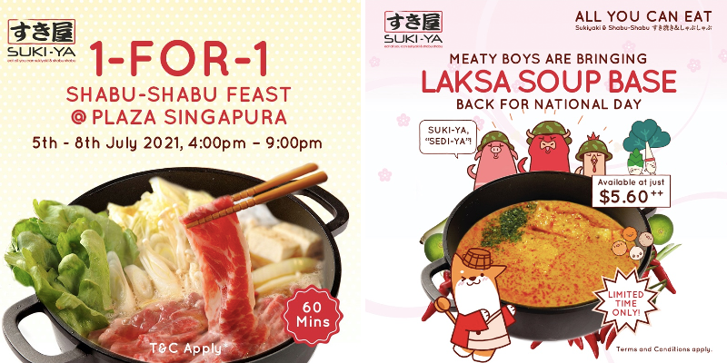 Best Food Deals In July Here At Suki-Ya: 1-for-1 Buffet & Laska Soup Promo!