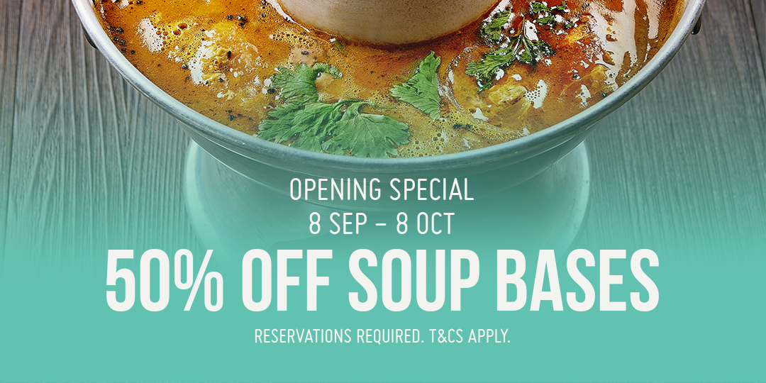 50% off Soup Bases at Mrs Pho House!