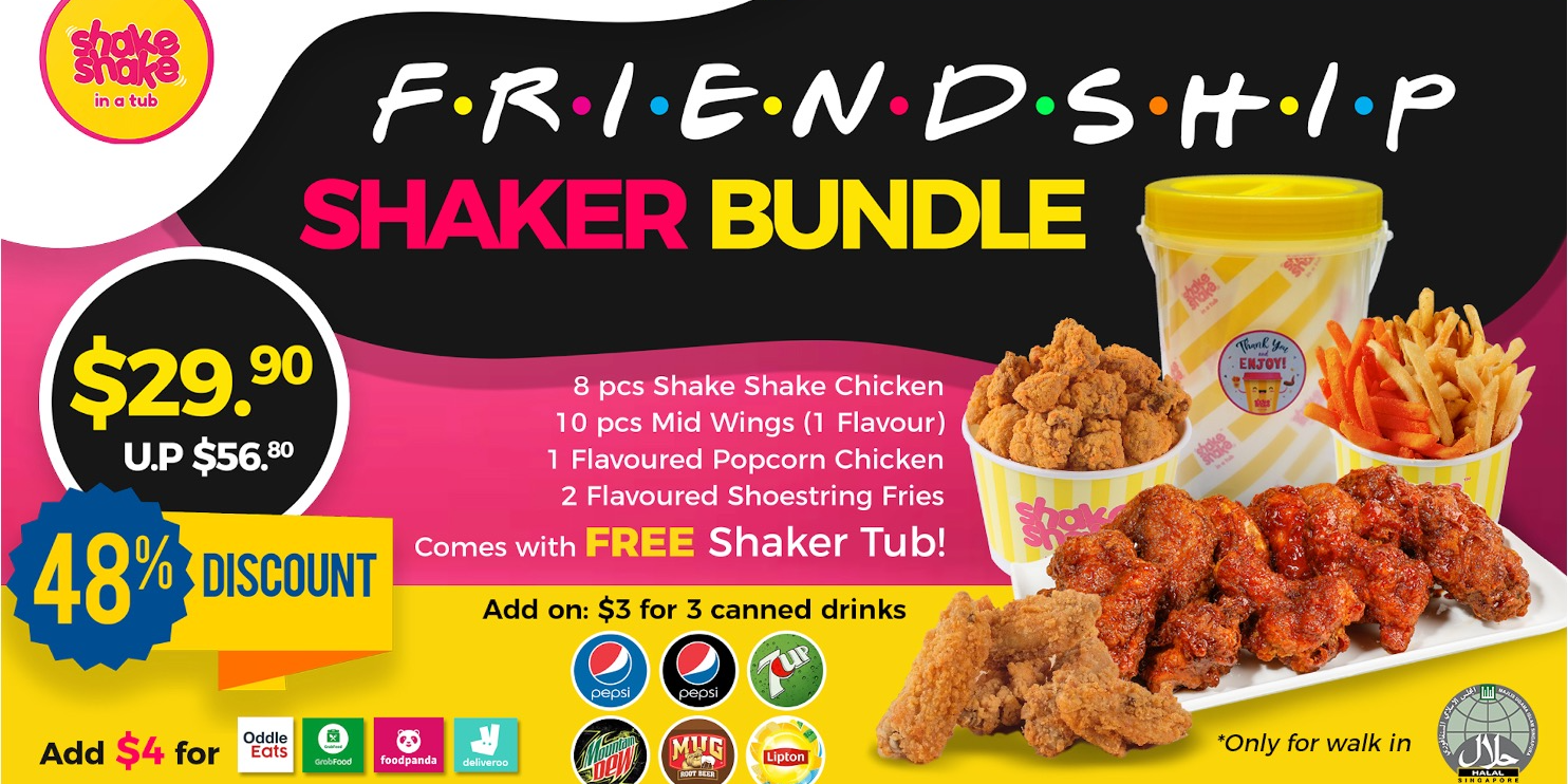 Shake Shake In A Tub Launches New Fried Chicken Bundle for $29.90 (48% Off U.P!)