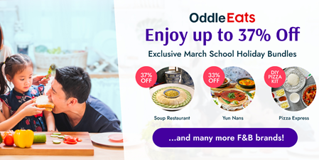 This School Hols, Enjoy Exclusive Offers For Deliveries, Reservations & DIY Kits From $21 On Oddle!