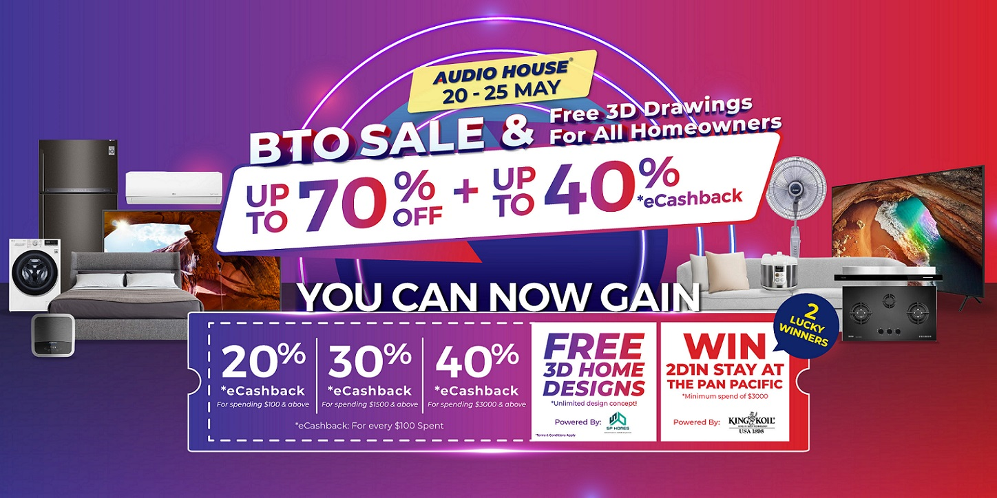 Audio House BTO Sale with FREE 3D Drawings For All Homeowners From Now Till 25 May 2022!
