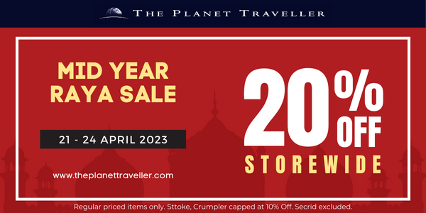 The Planet Traveller Mid Year Raya Sale – 20% Off Storewide