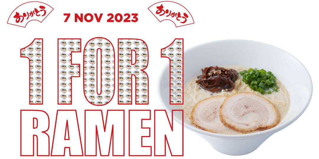 IPPUDO The Star Vista Celebrates 6th Anniversary with 1-For-1 Ramen All-day on 7 November 2023