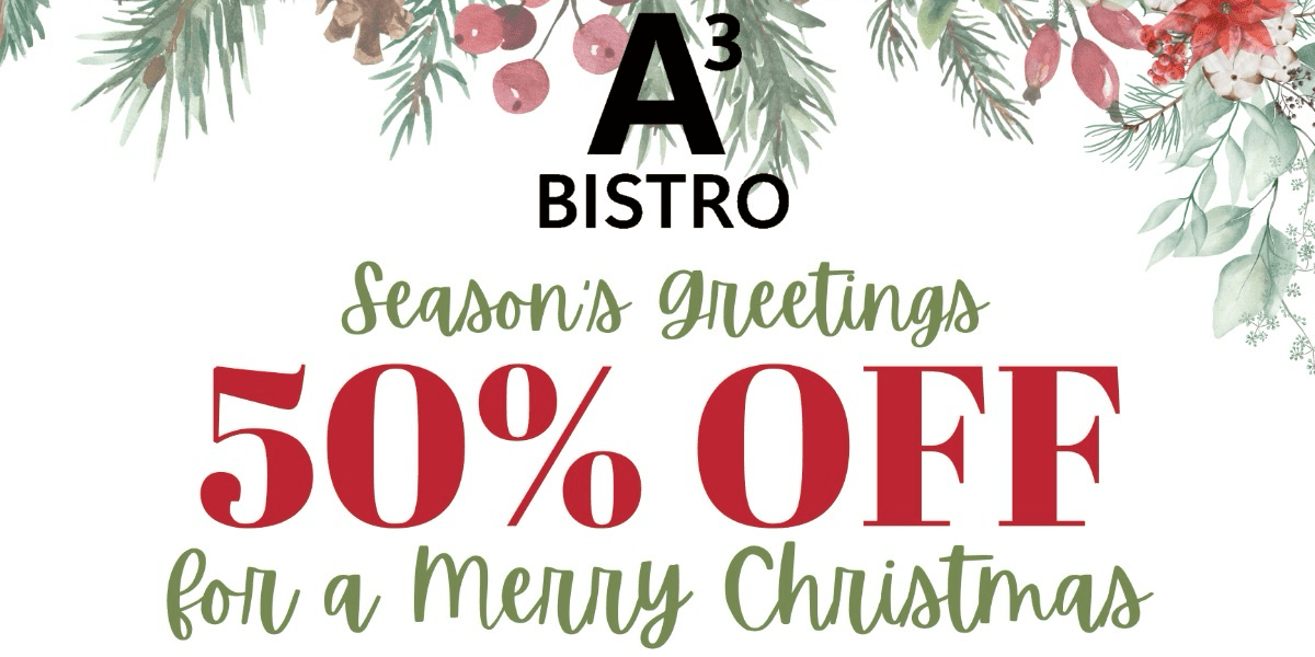 A Cube Bistro Celebrates this Festive Season with 50% off best-selling signatures